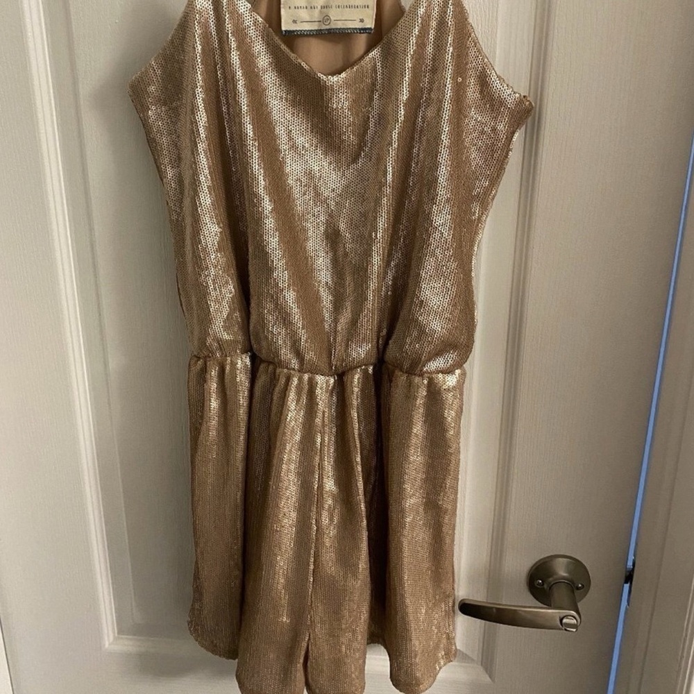 Shimmering Gold Women's Romper